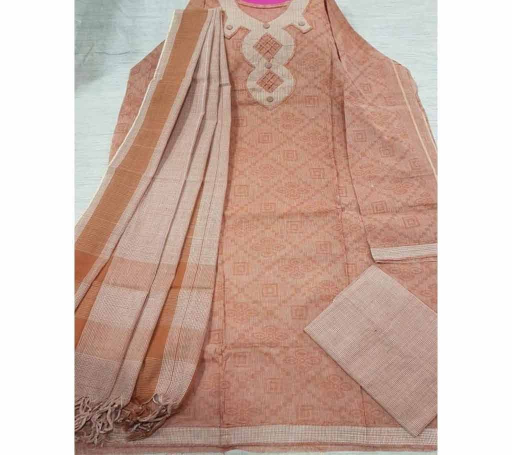 Jamdhani Cotton with Design Shalwer Kameez for Women-16