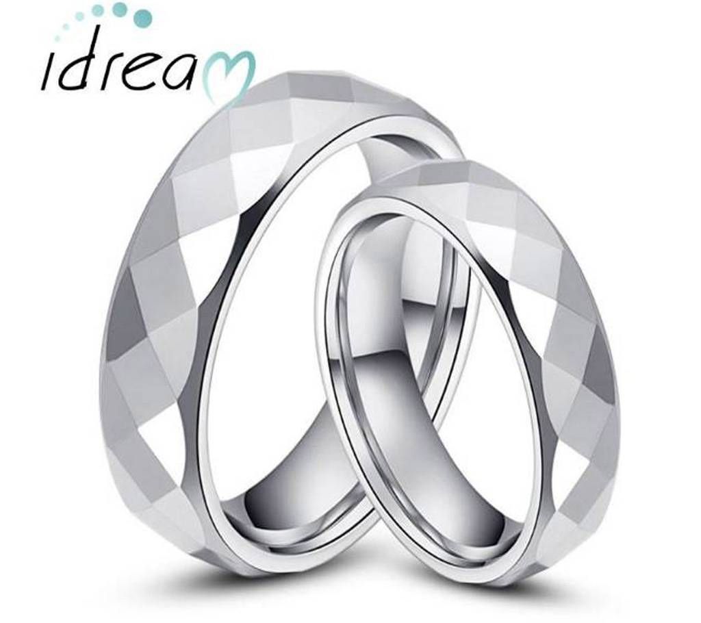 Silver plated couple finger ring