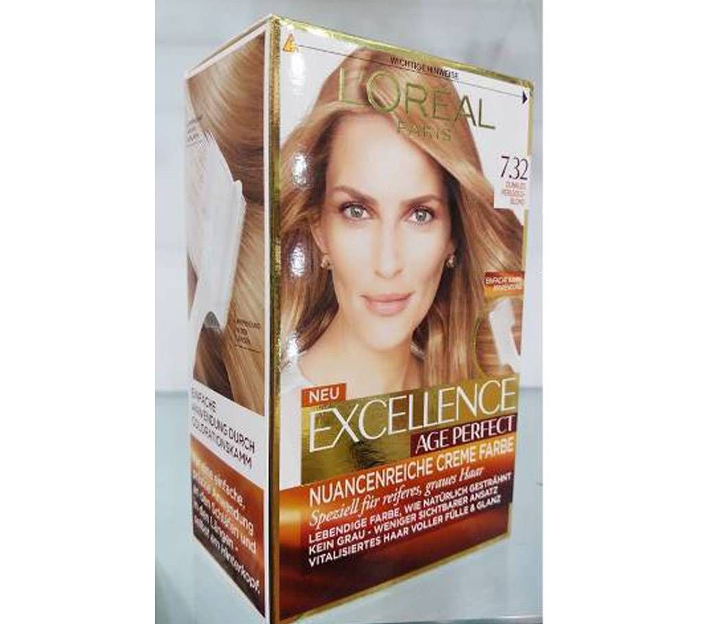 L'OREAL 7.32 DUNKLES PER GOLD BLOND Hair Color