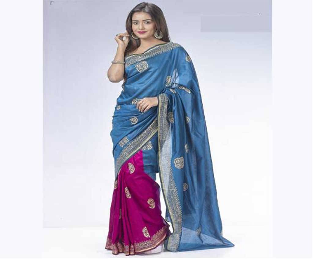 Blue Half silk sharee