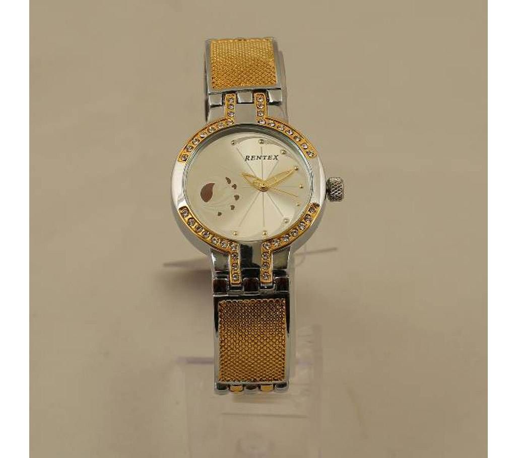 Golden and Silver Color RENTEX Watch for Women