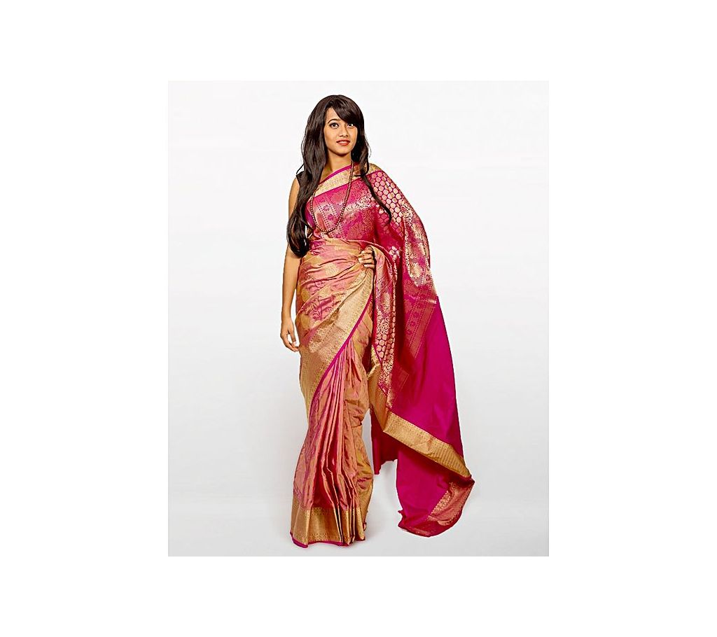Sareen Katan Kanjivaram Saree - Pink Shade