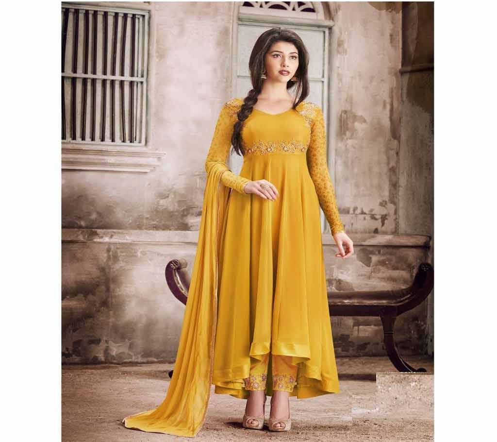 Faux Georgette Embroidery Anarkali Salwar Suit