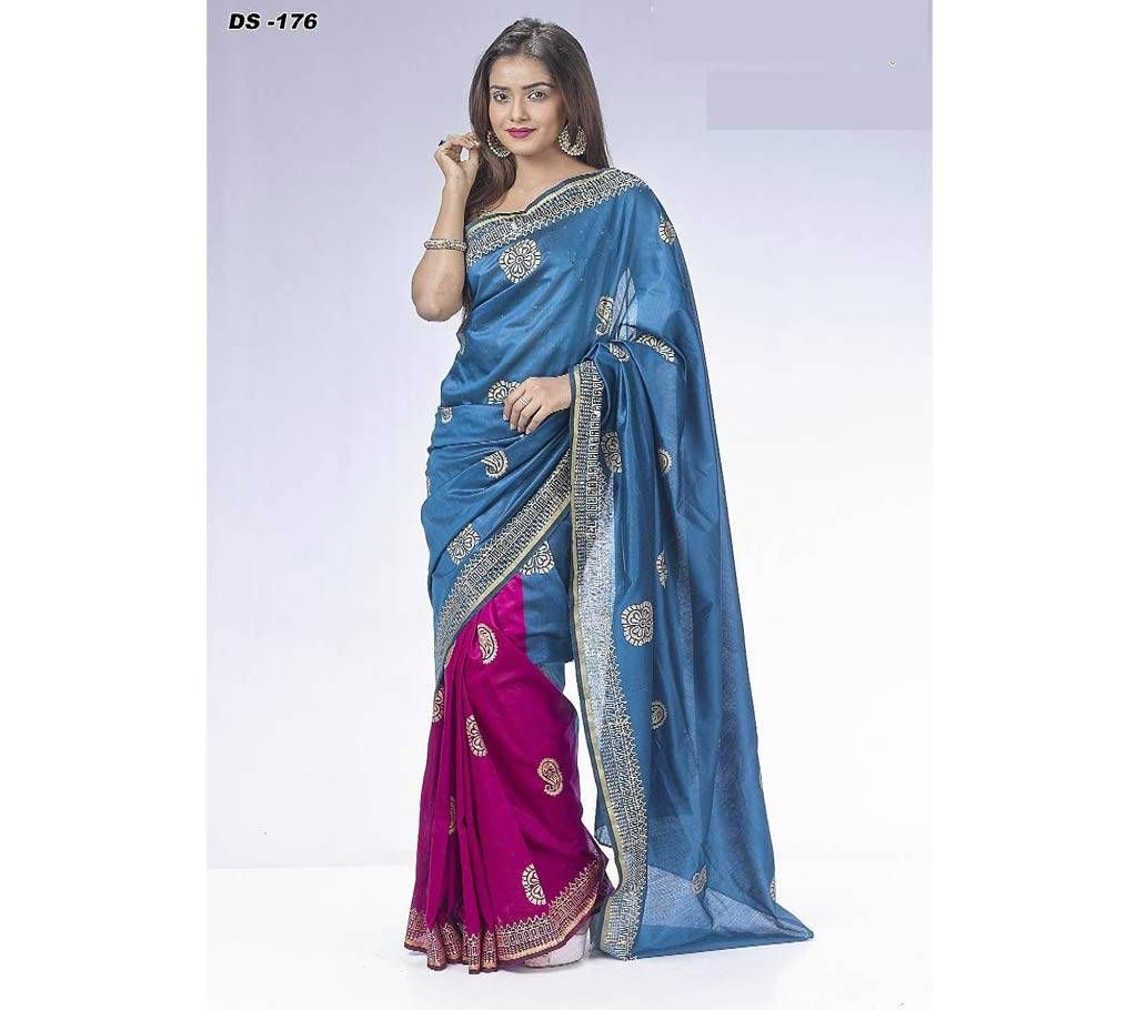 Printed Pontu Silk Saree