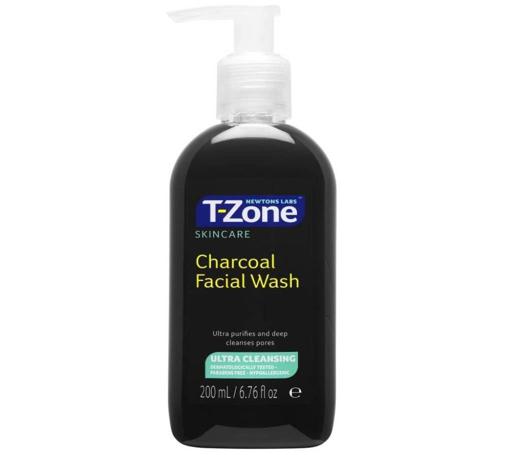 T Zone charcoal Facial Wash - 200ml UK