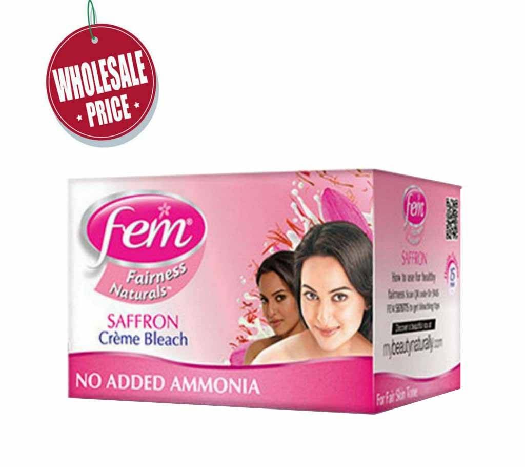 Fem Saffron Fairness Cream Bleach - 24gm India