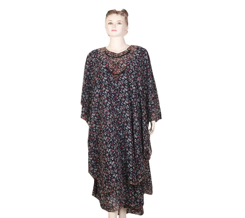 Print Golden stone mala abaya
