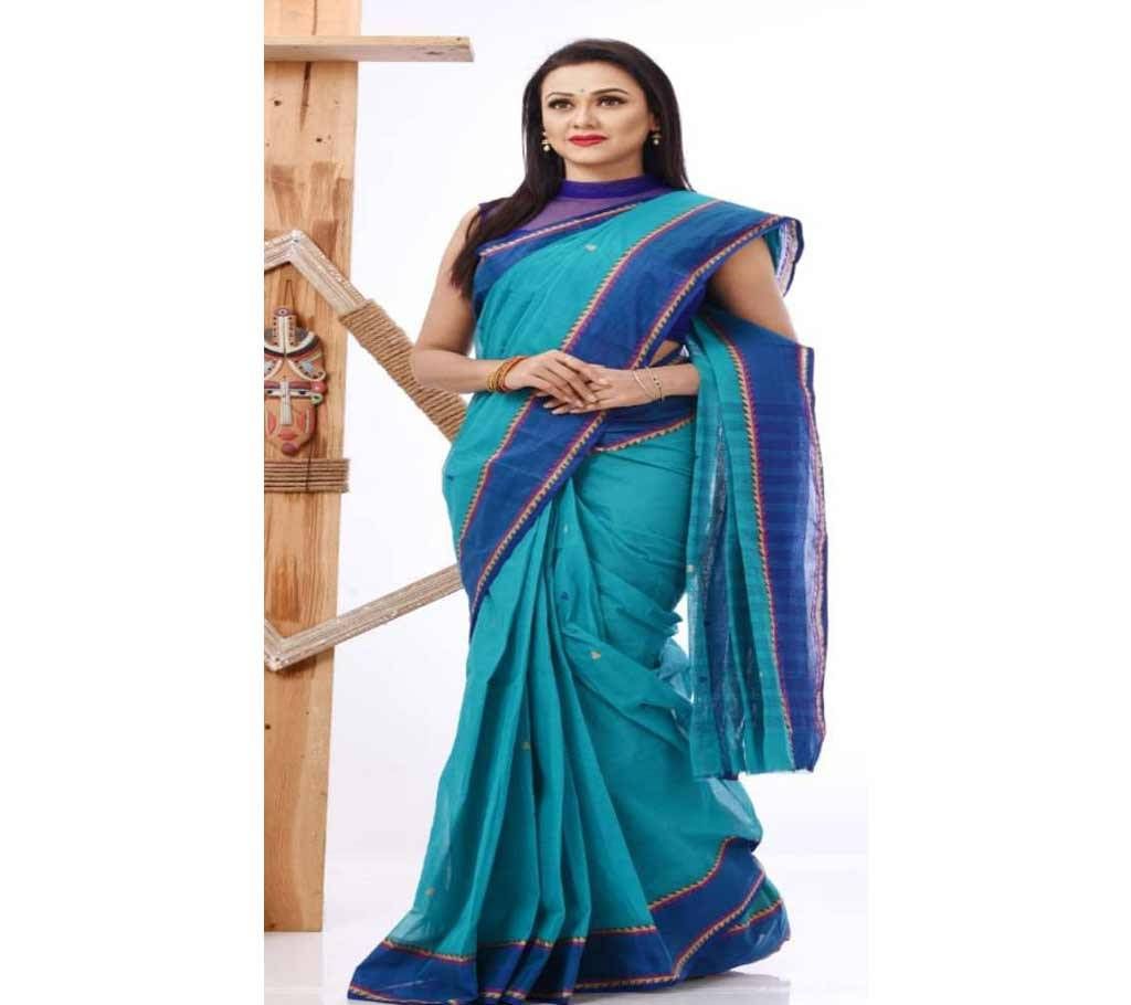 Pest Color Cotton Sharee