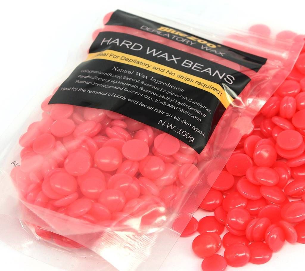 BlueZOO Hair Removal Hard Wax Beans (Red Strawberry) 100g China