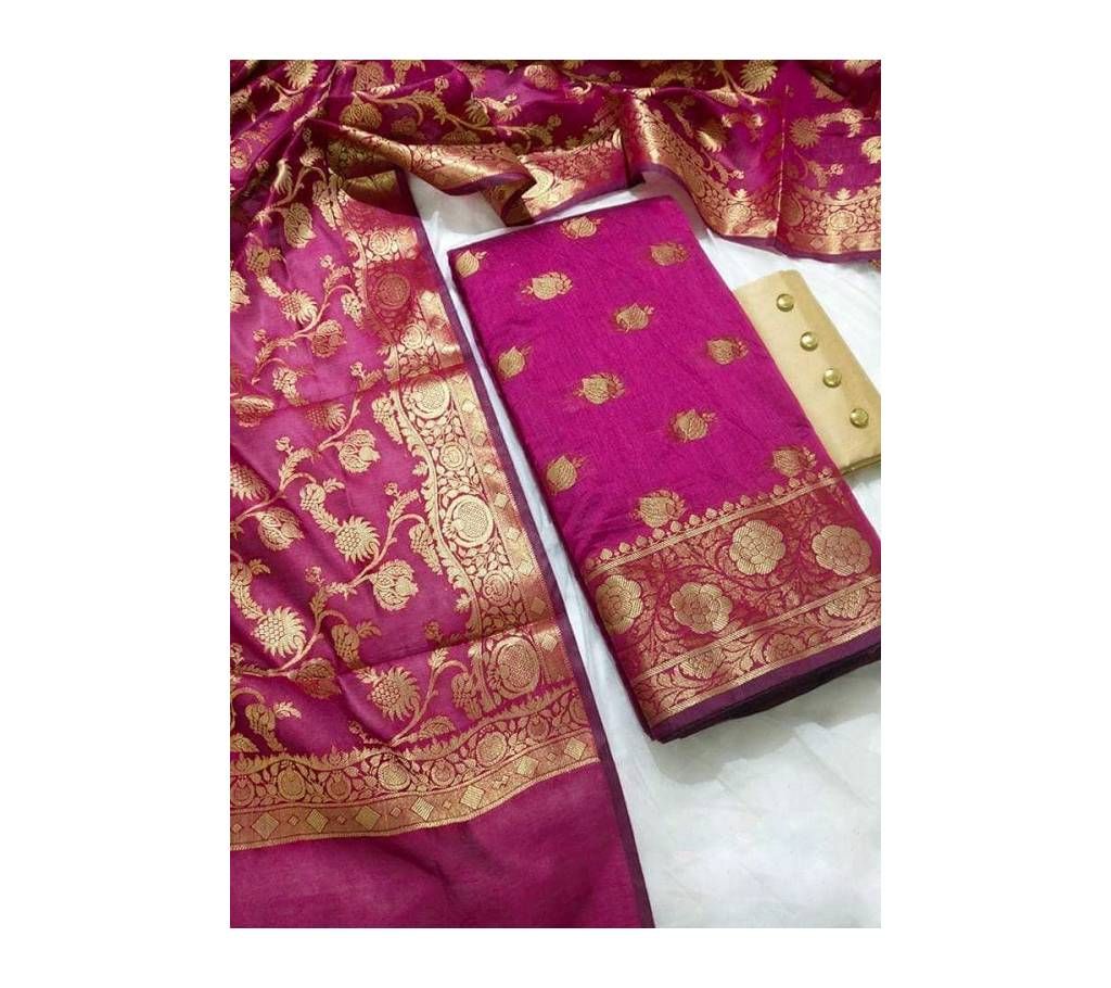 Unstitched Katan Two Piece