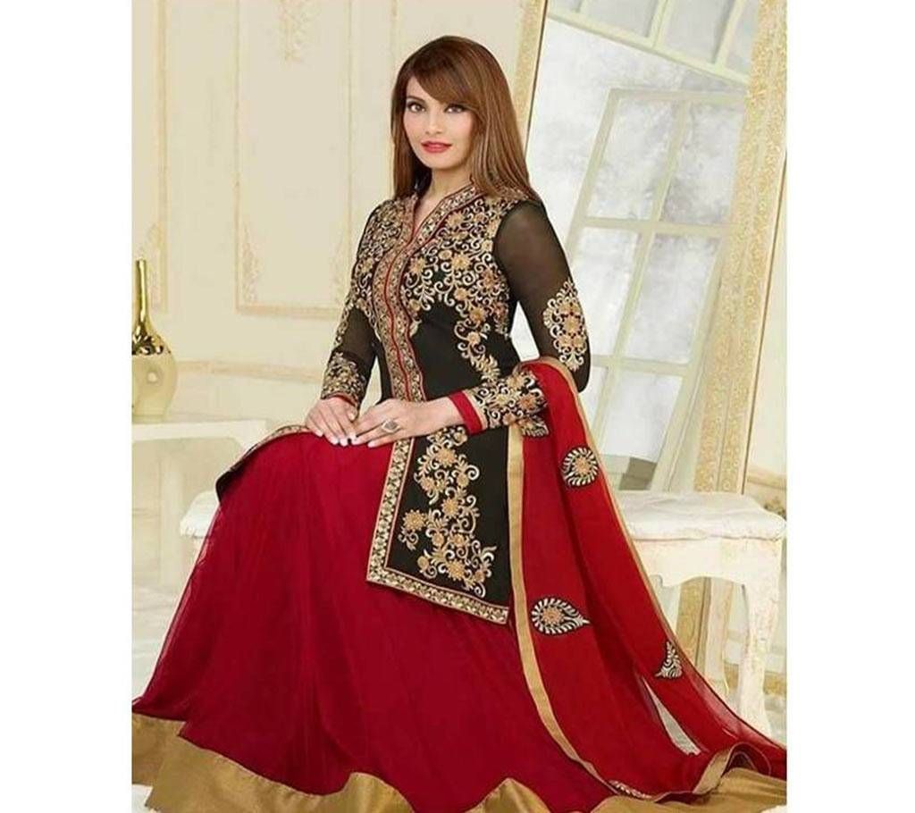Indian silk With Heavy Embroidery Lehenga - Copy