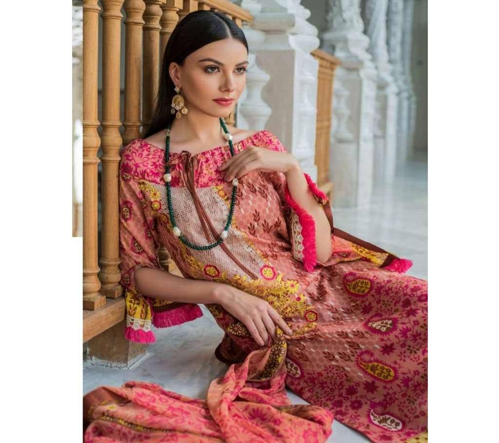 Lsm Summerina Lawn 2018|Paisley Patch|SE 4B-Awwal Boutique