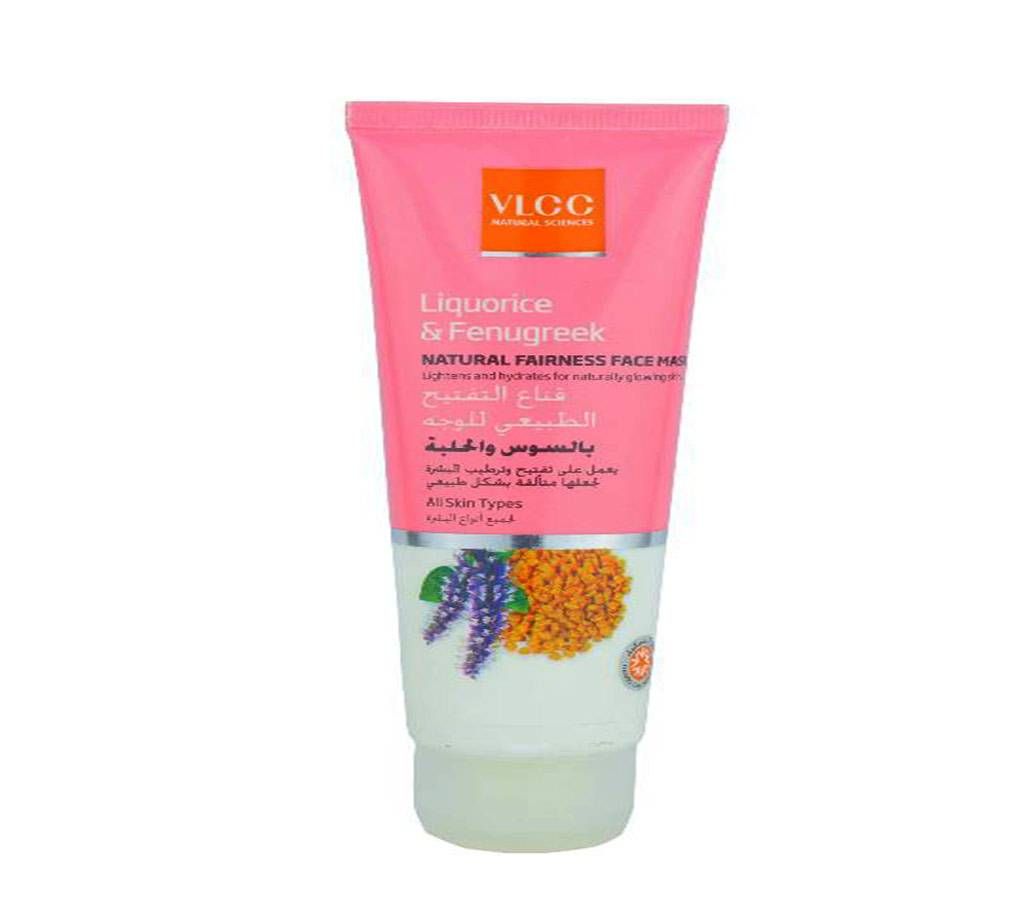 VLCC Liquorice & Fenugreek Natural Fairness face mask 100ml India