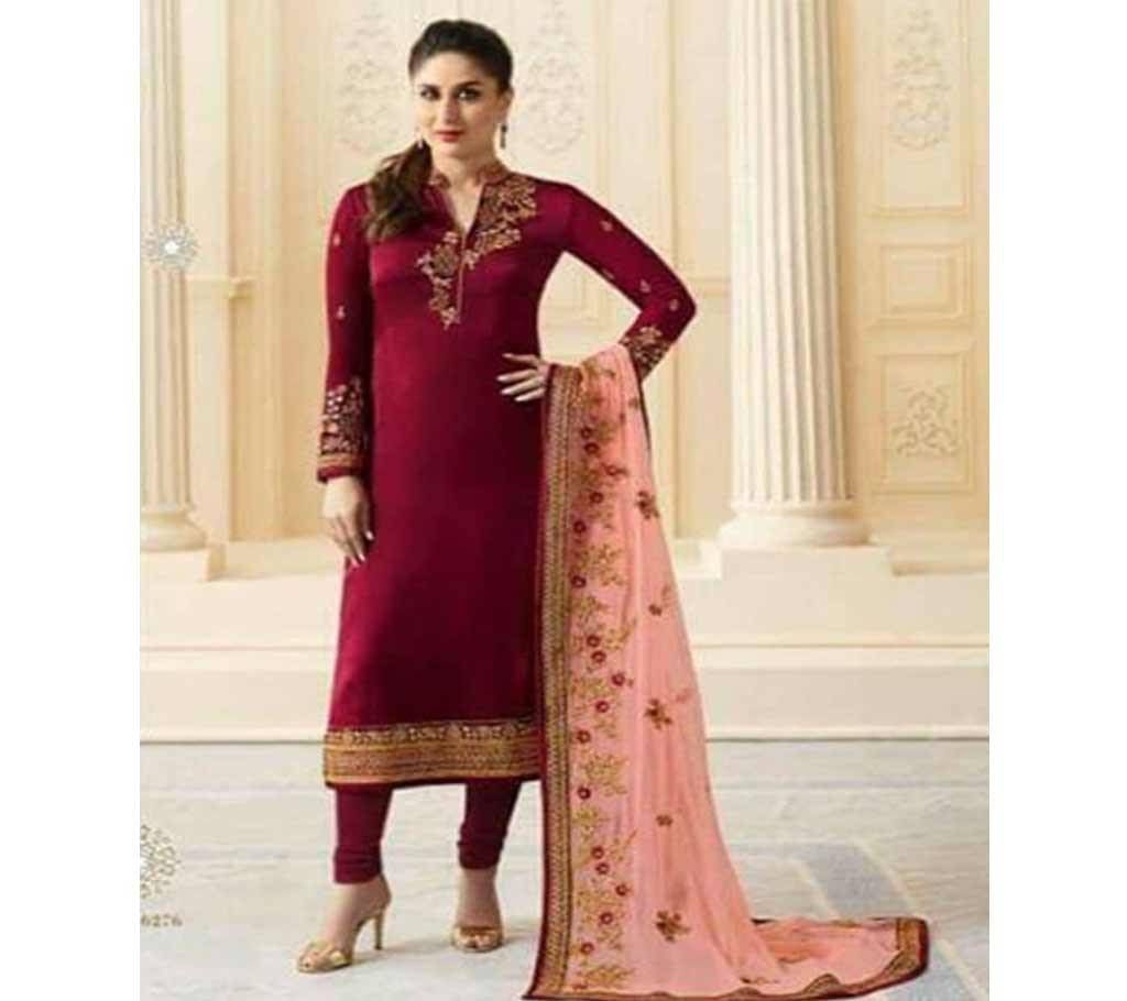  Unstitch Indian Designer Embroidery Dress -  F 22