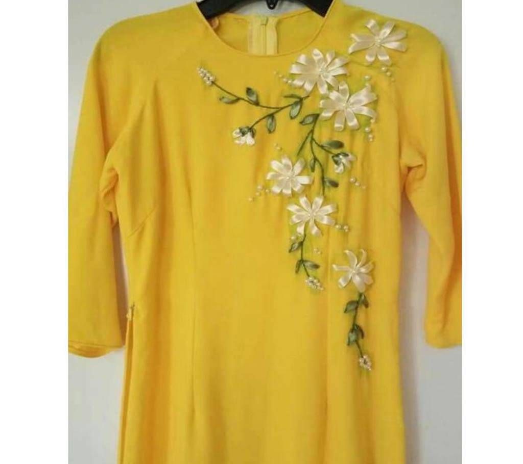 Linen long kurti