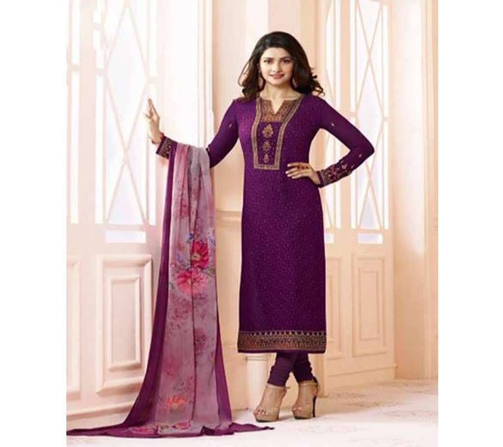 Unstitched Gorgeous Embroidery Georgette Kameez - KPR 6721 Copy