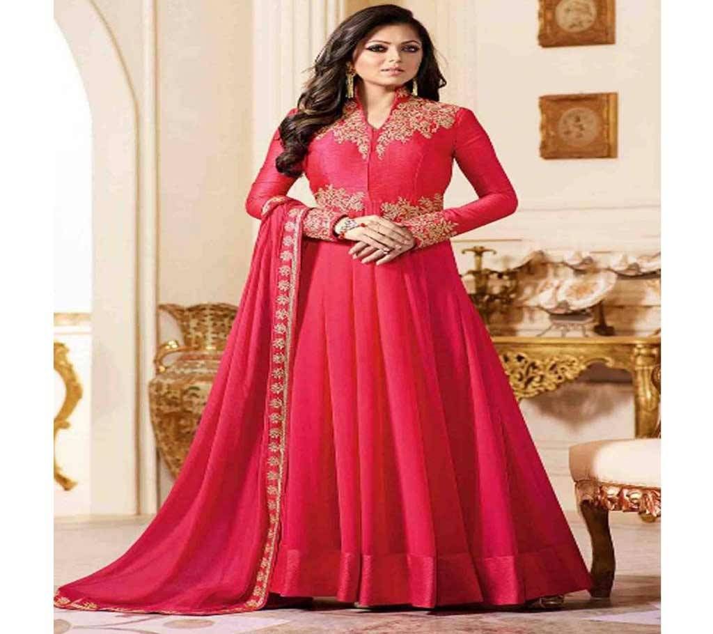Drashti Dhami un-stitched Georgette embroidery anarkali suit