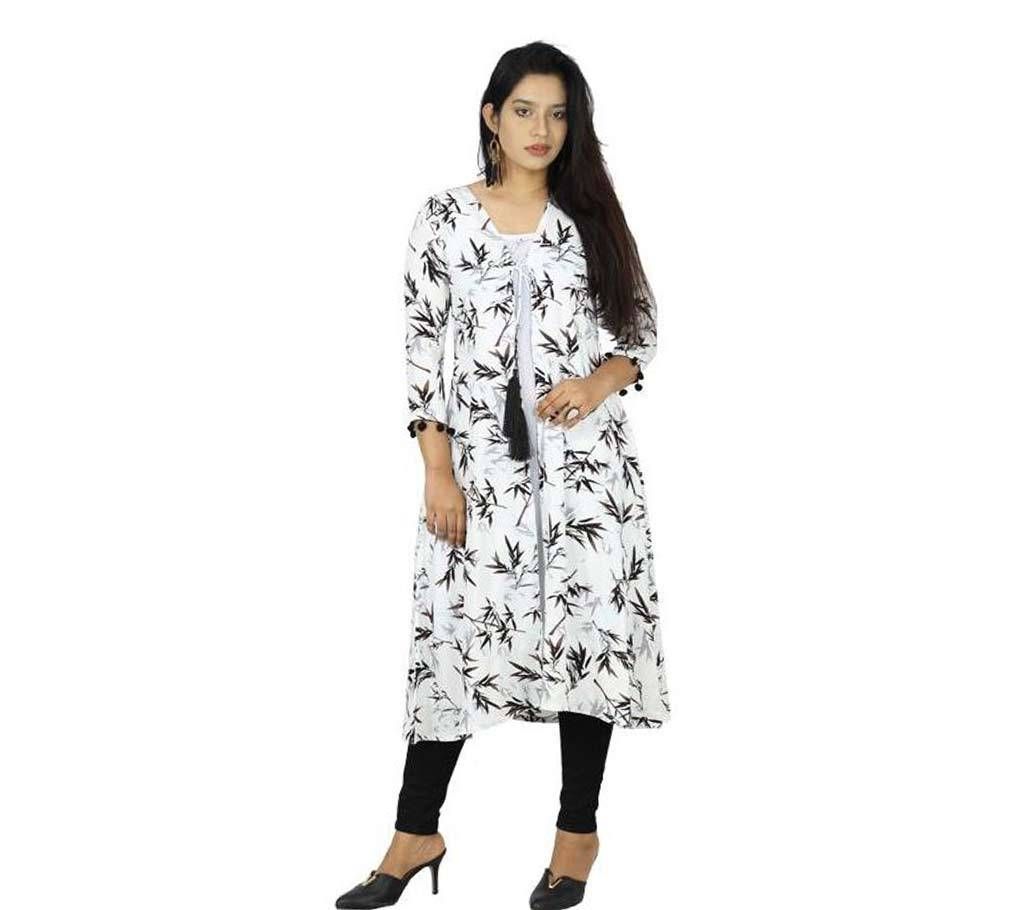 Multi Color Cotton Printed Stitched Kurti for Women