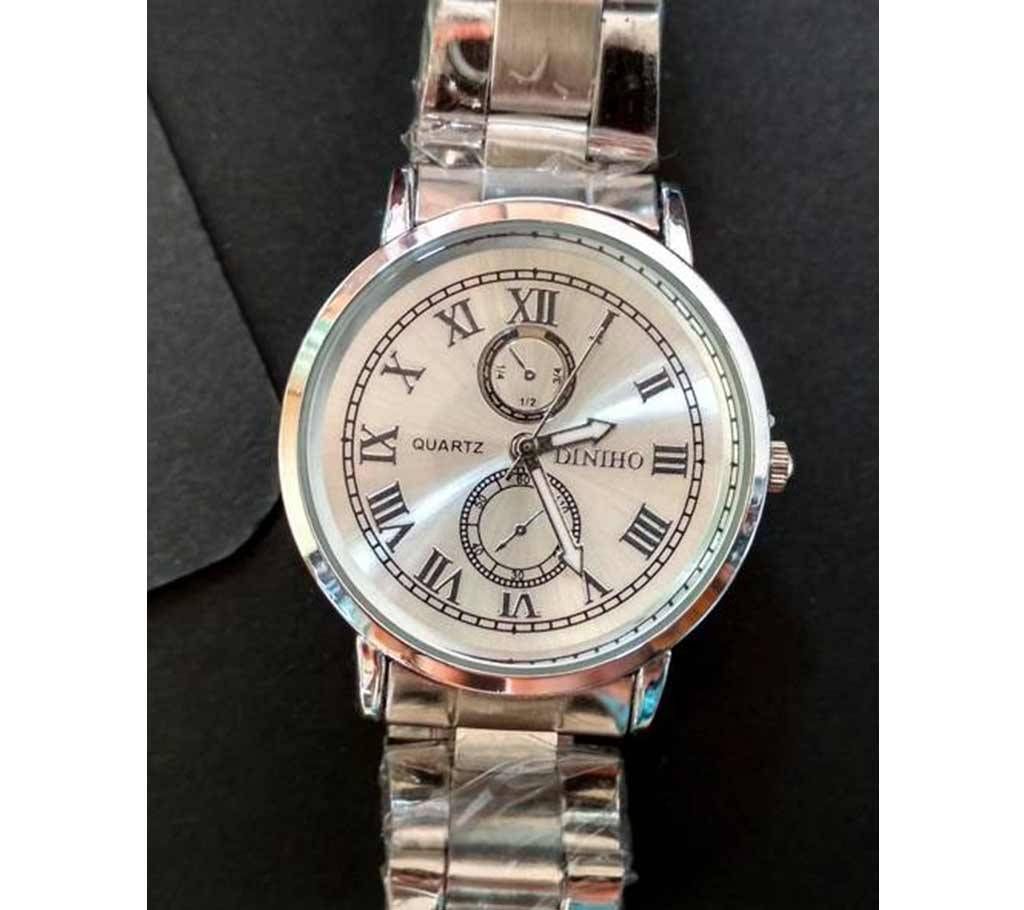 Ladies Metal Chain Wrist Watch - Silver