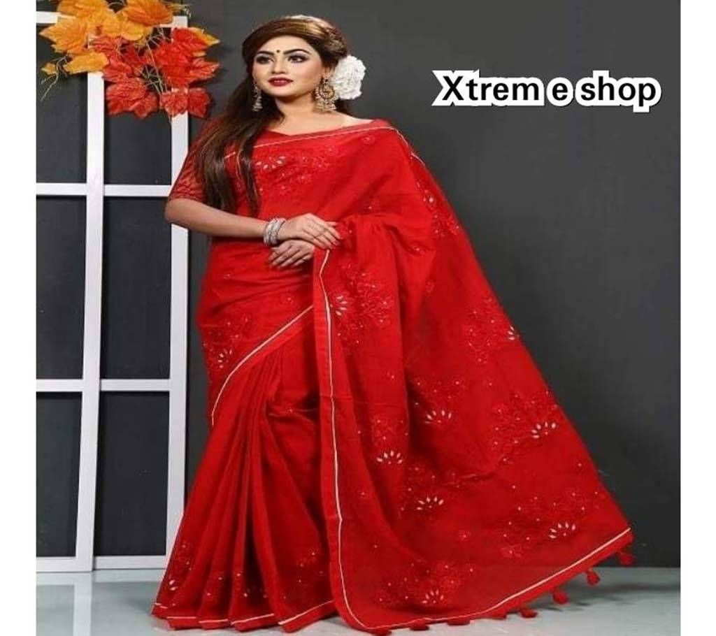 cotton  Boishakhi sari