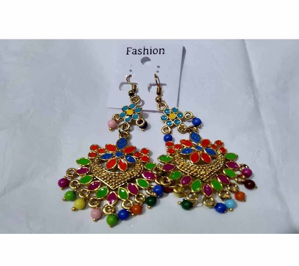 Beautiful Jhumka Multi Color Earrings 