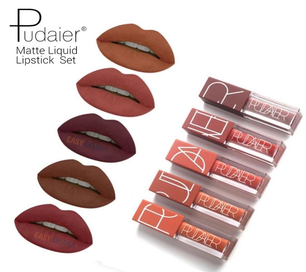 25% OFF Pudaier Matte Liquid Waterproof Lipstick Set (P1202)