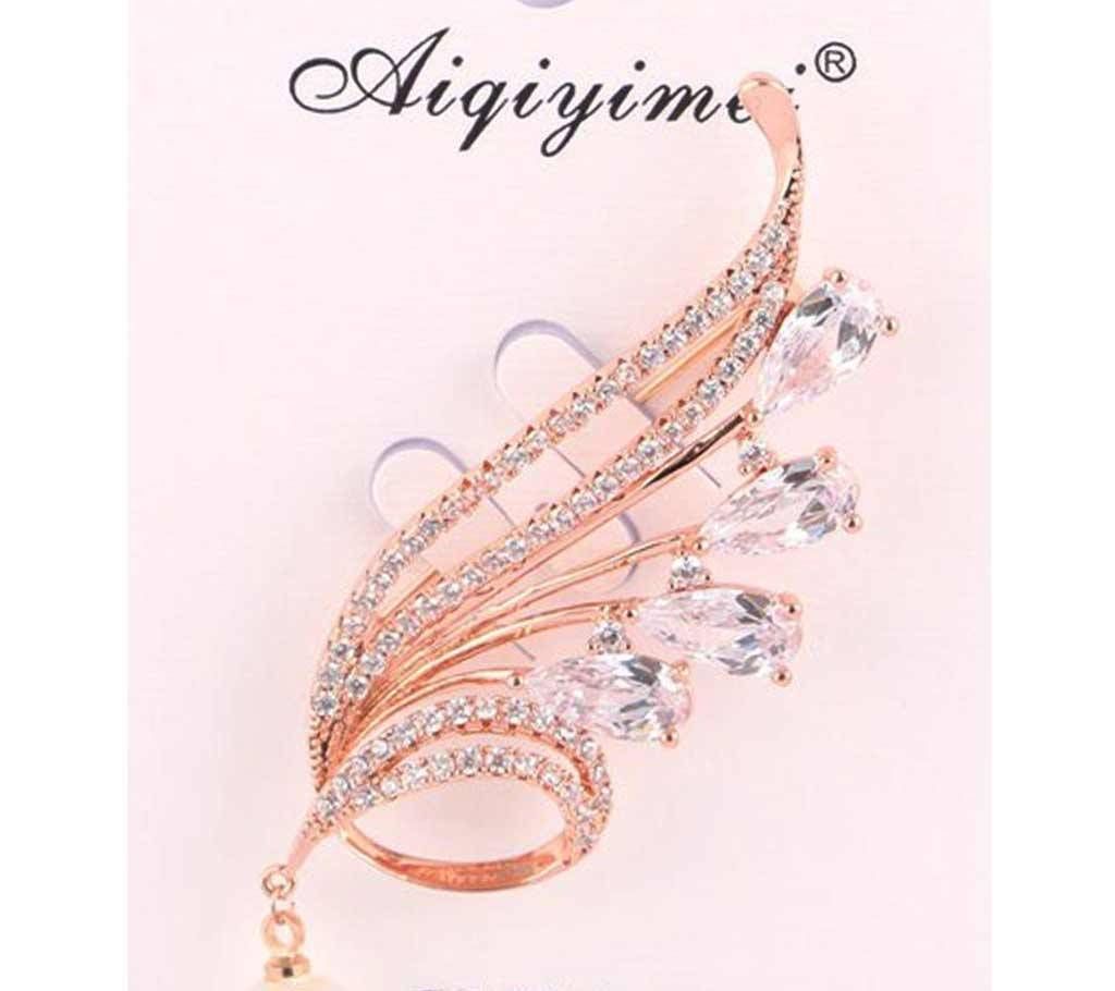Diamond Cut Locked Stone Brooch/Hijab Pin (Nirvana)