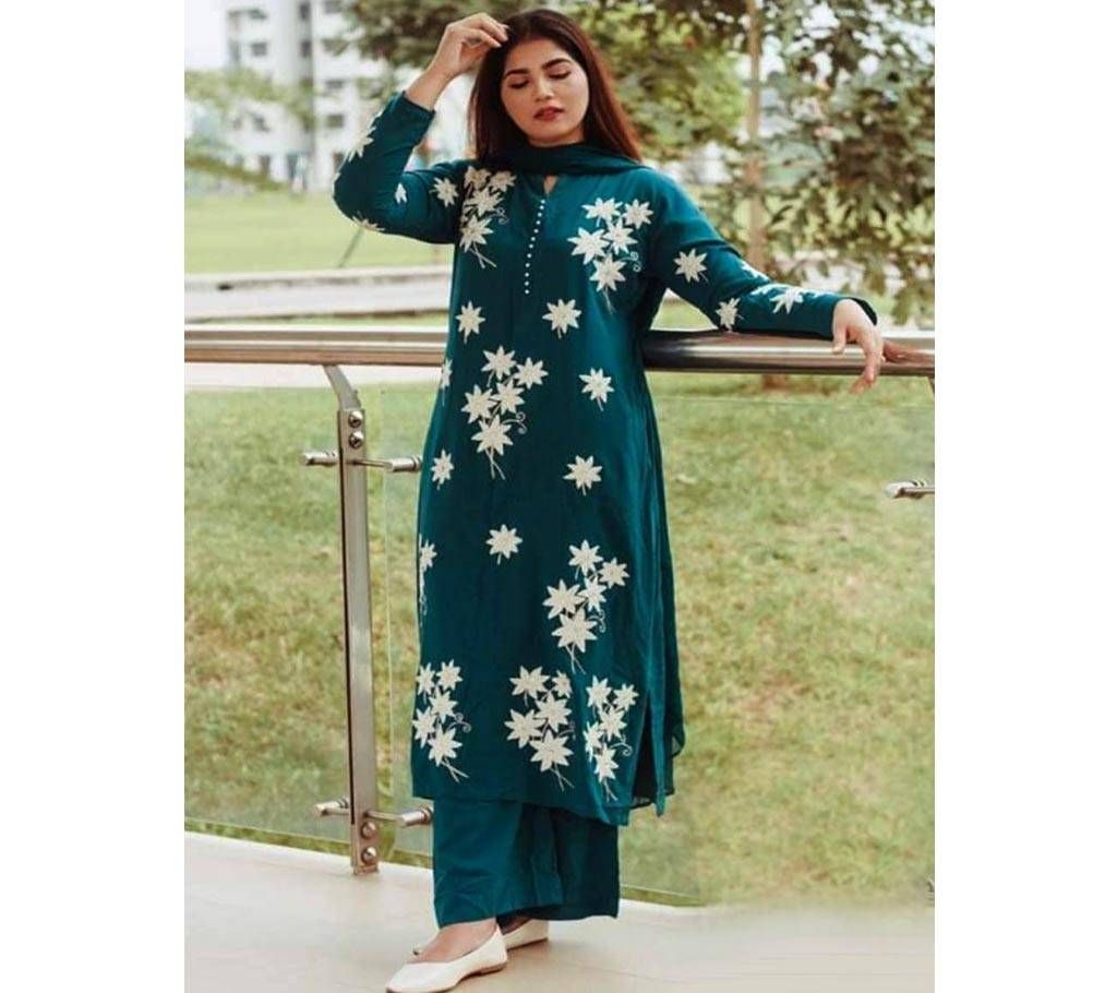Unstitched Regular Block Print Design Cotton 3Pcs
