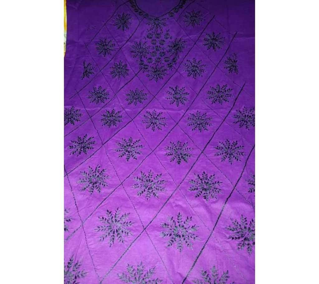 Unstitched Cotton perpel Single Piece 