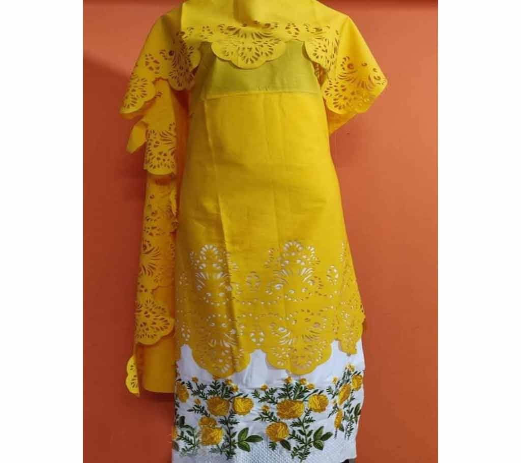 Unstitched PAKISTANI LASAR CUT TWO PIECE SALWAR KAMEEZ-17