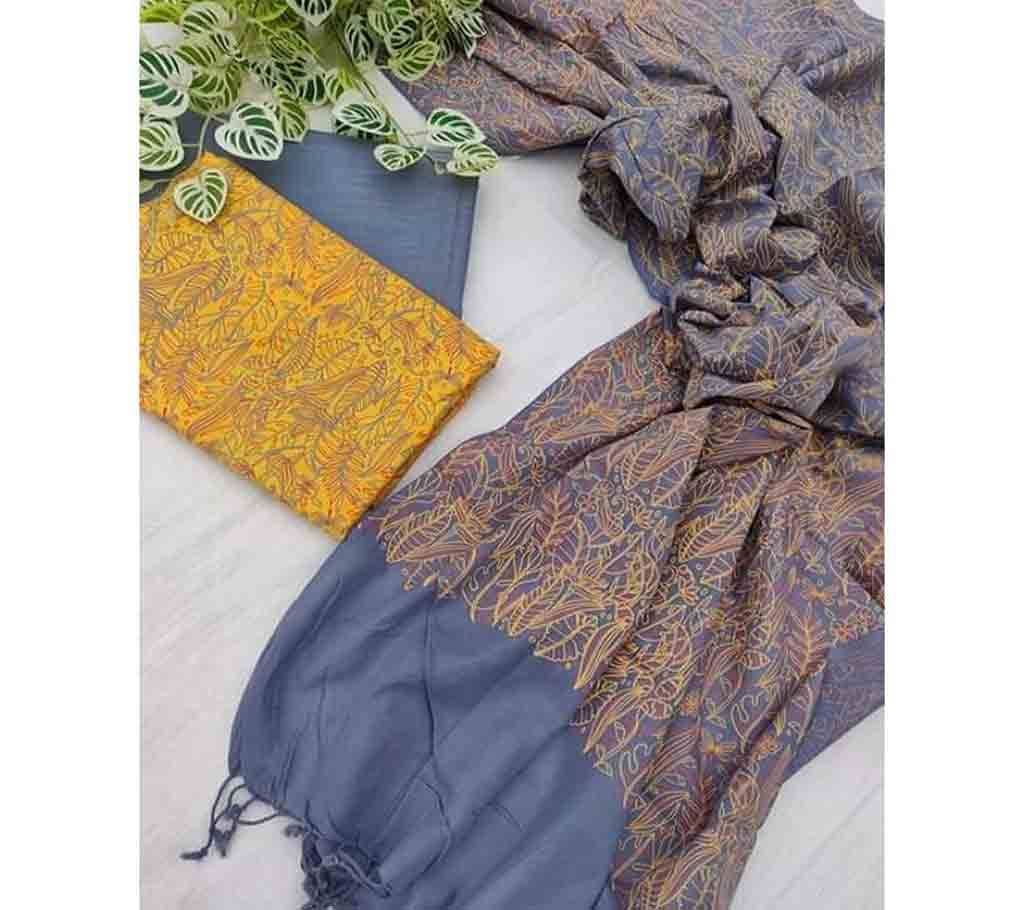 Homemade Tat Original Cotton Multi Color Deshi Shalwar Kameez-79