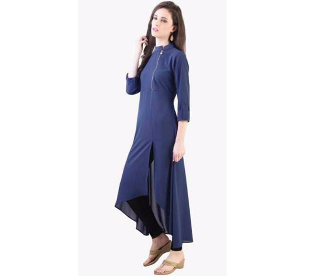 Ladies Stitched Linen Long Kurti 