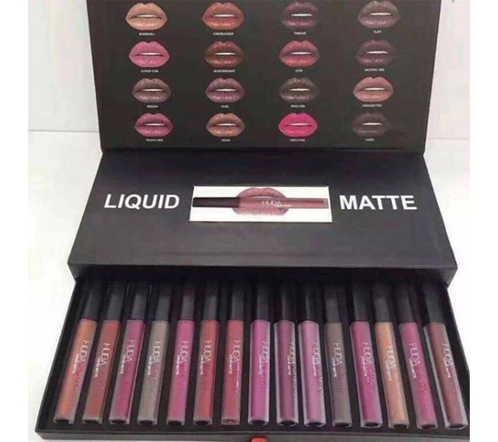Huda Beauty 16 piece liquid matte - Italy