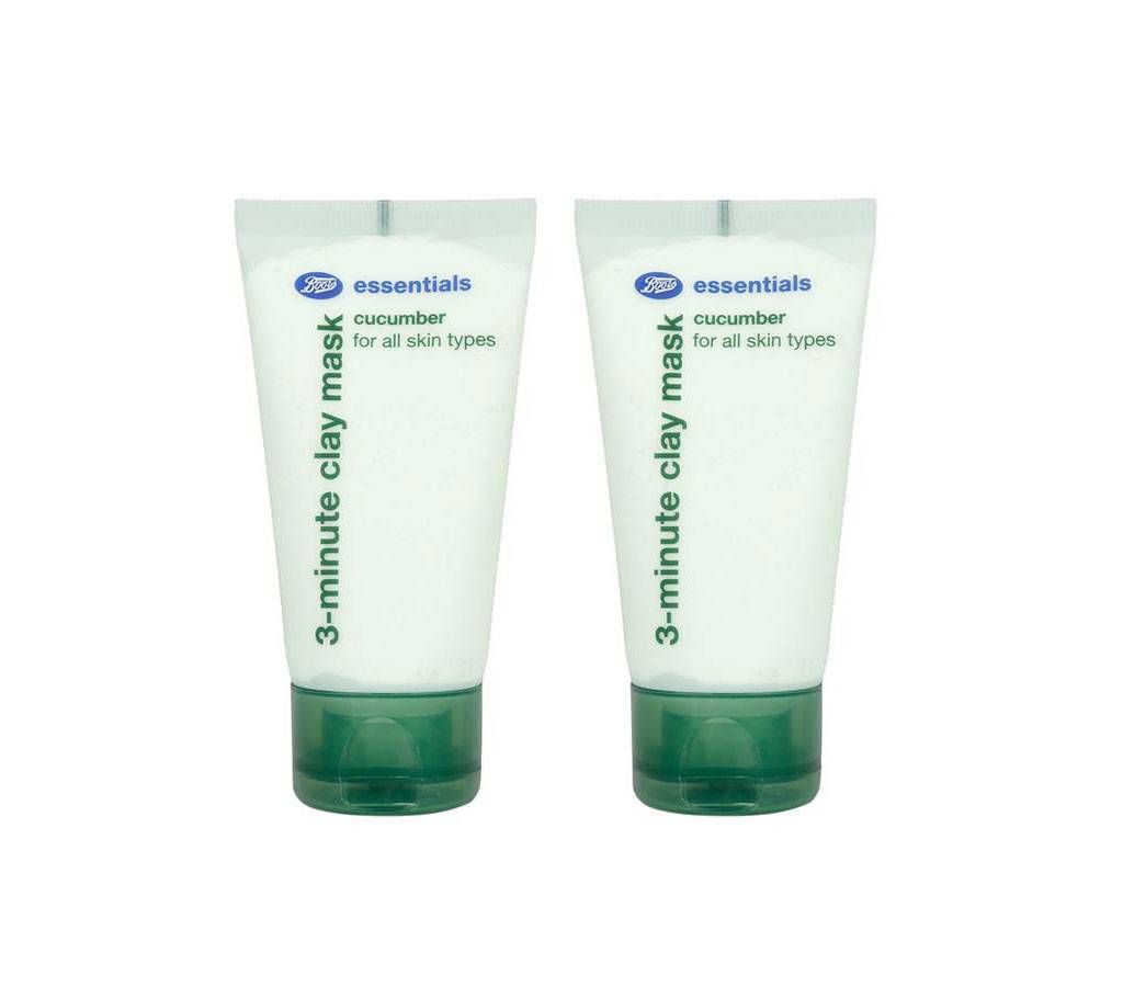 Boots Essentials Cucumber 3 Minute Clay Mask 50ml UK 