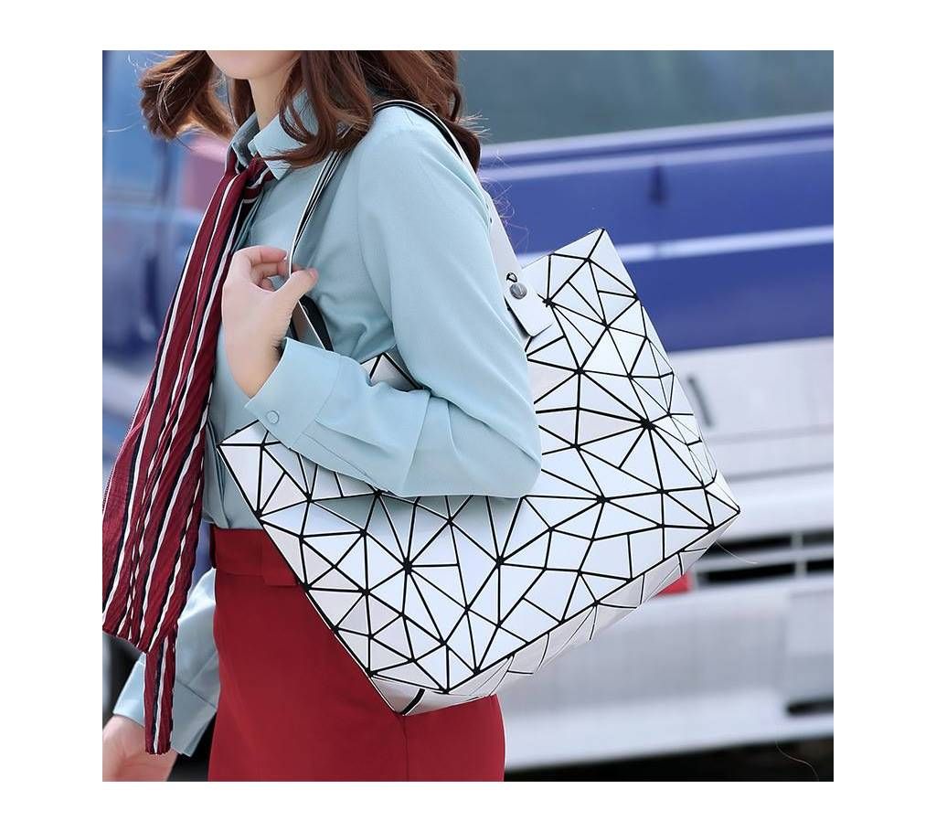 Laser Geometric Handbag Colors Shoulder bag for girls