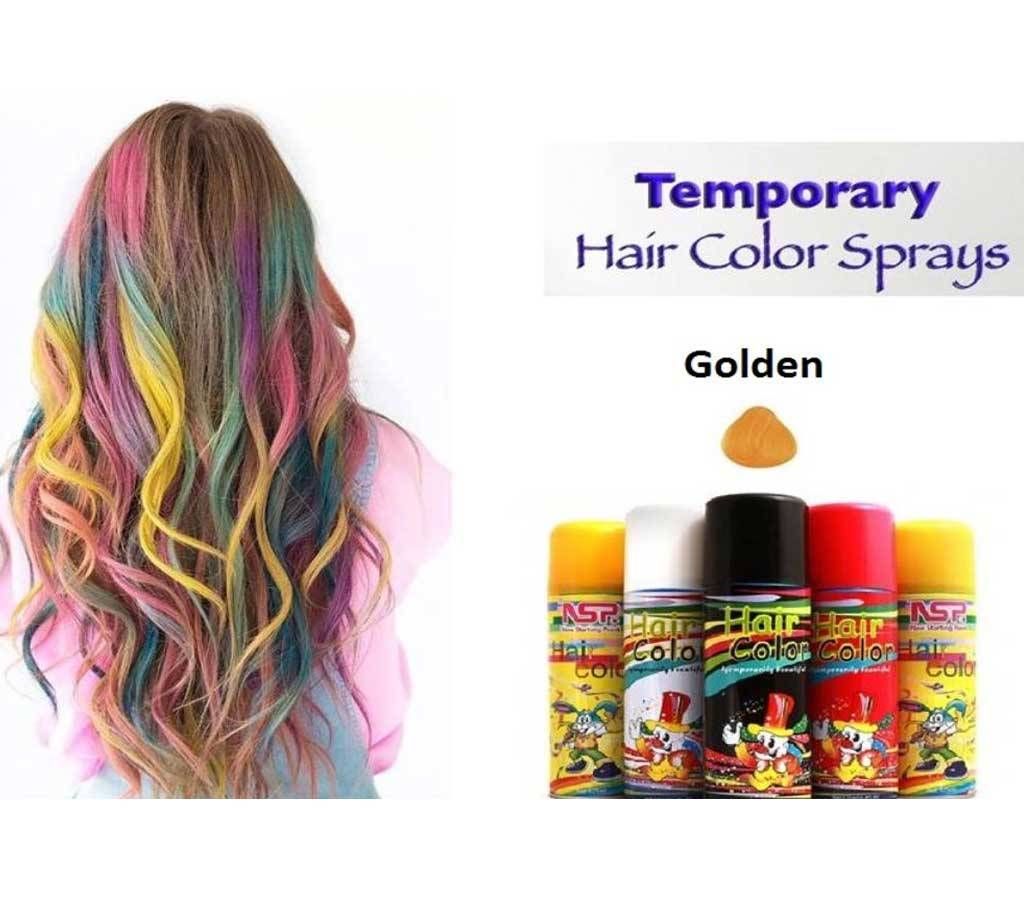 Temporary Hair colour spray Golden