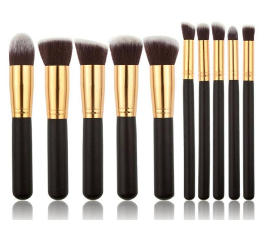kabuki brush set 10 pieces set 