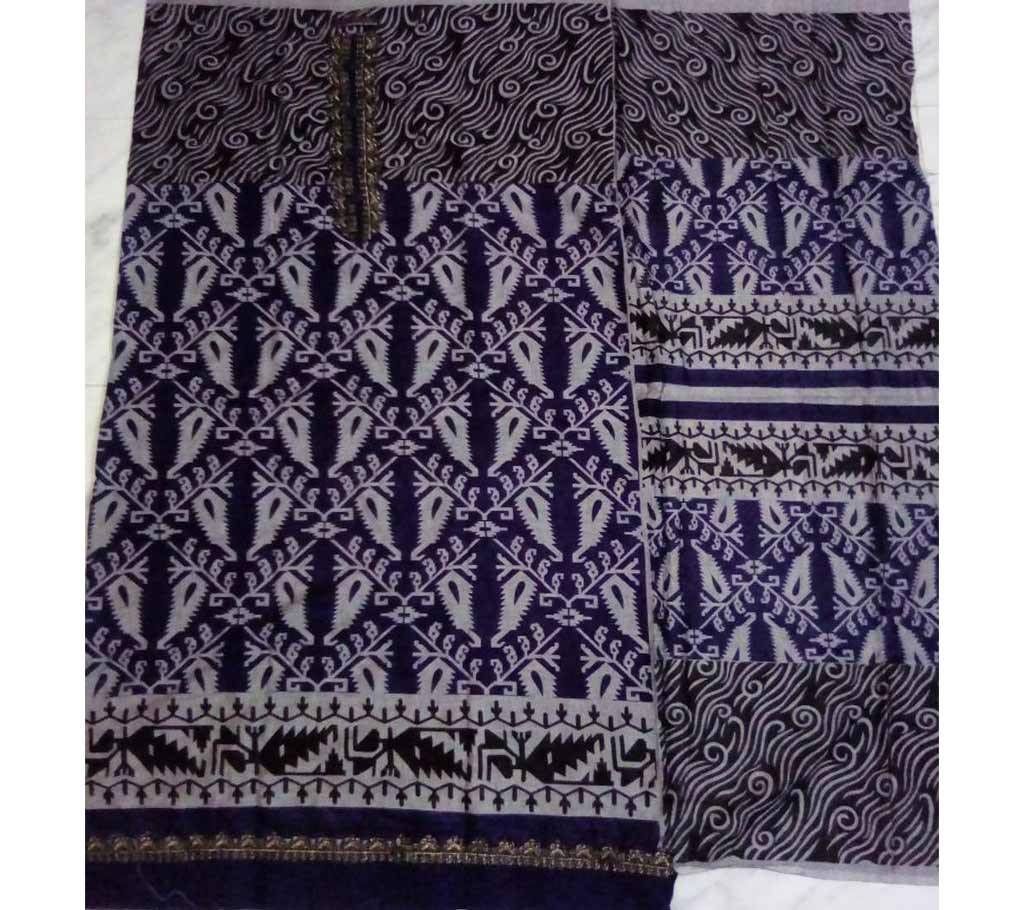 Unstitched Indian Cotton Printed Kameez