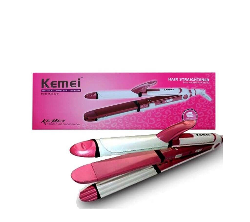 Kemei KM 1291 Professional 3in1 Hair Straightener 