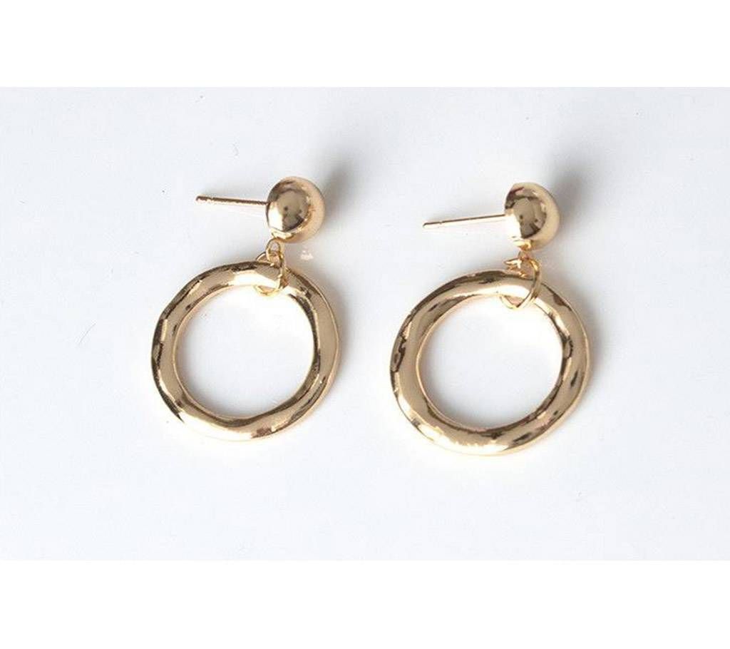 XXZHJ 2018 New Fashion Geometric Circle Studs Earrings For Women Simple Small Cricle Women Earrings