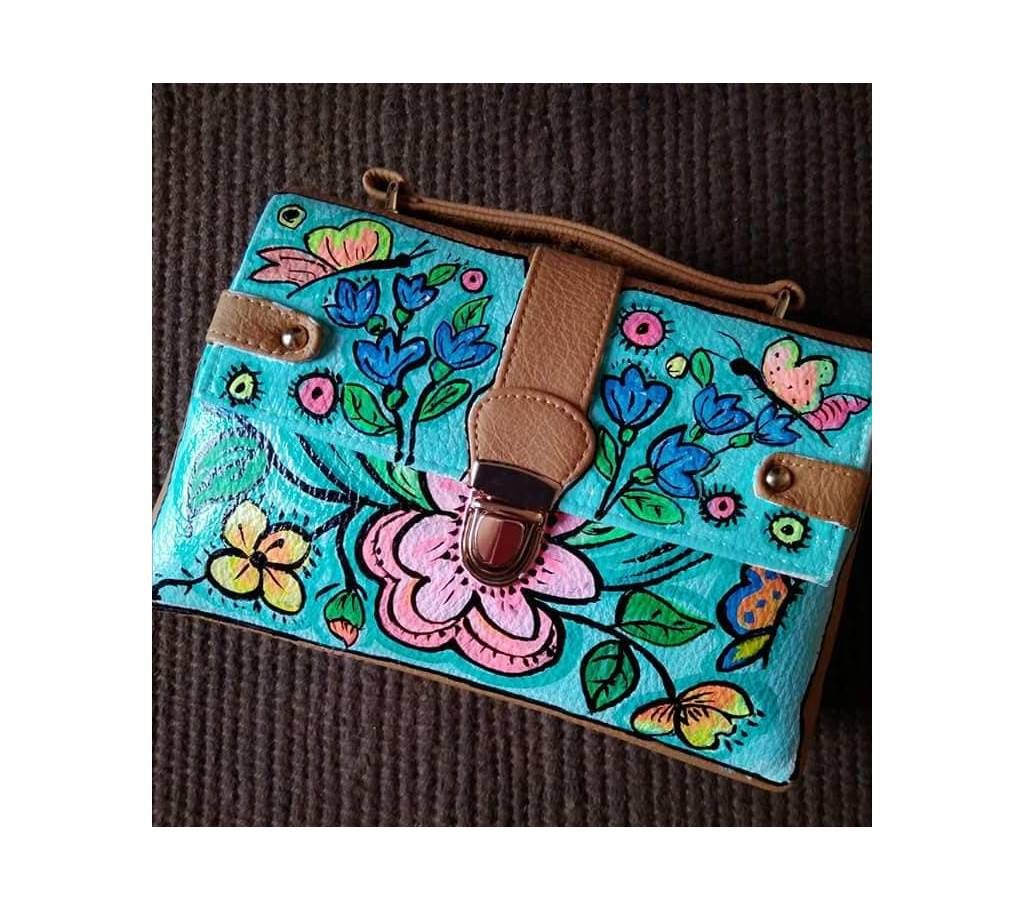 Hand painted Ladies purse