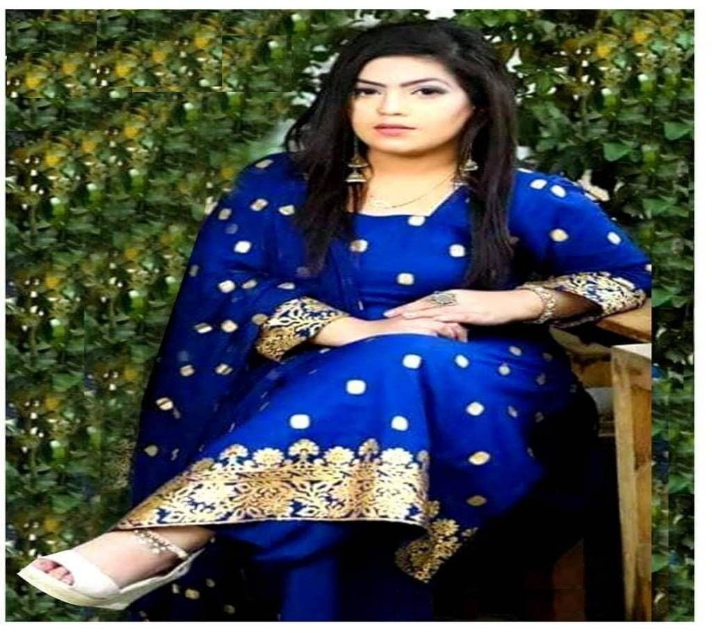 unstiched rajdhani voyal skin printed cotton salwar kameez seblock-908