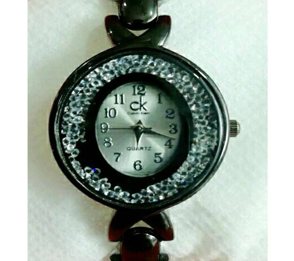 Black CK ladies wrist watch copy 