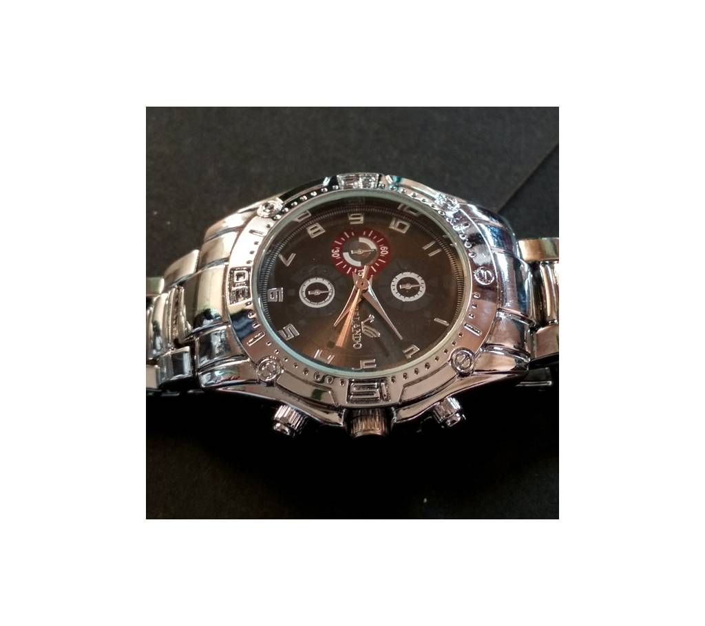 Women silver chain stylish watch