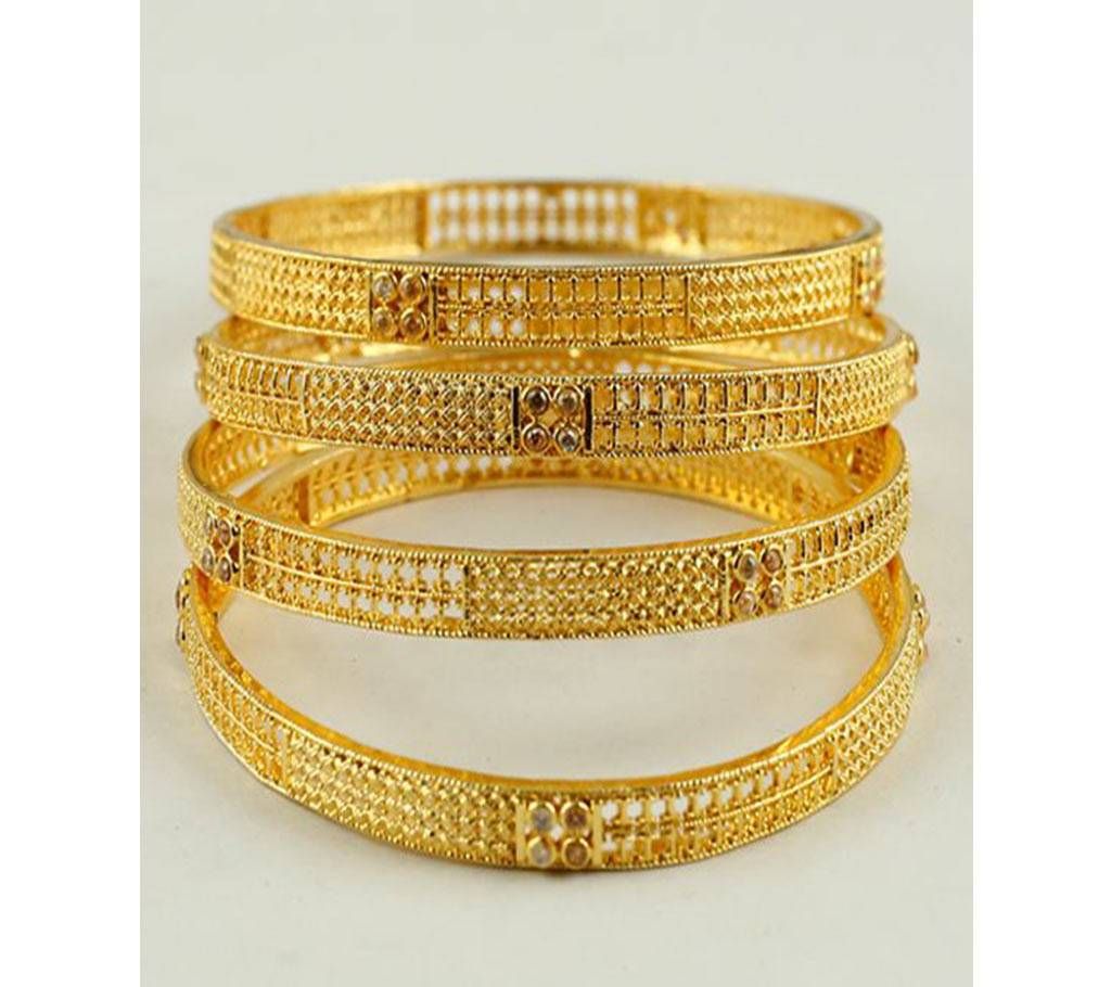 gold plated bangles (4 pieces)