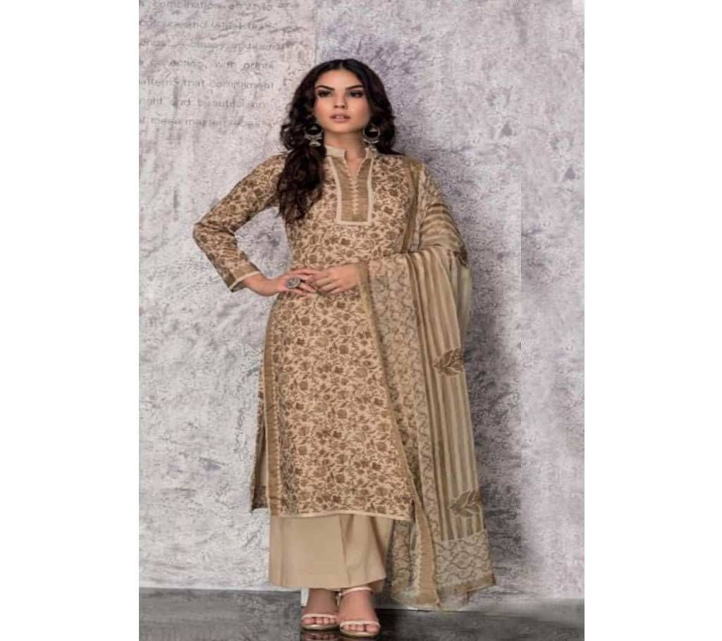 Rivaa Sahira - 1303-B Unstitched Jaam satin Suit