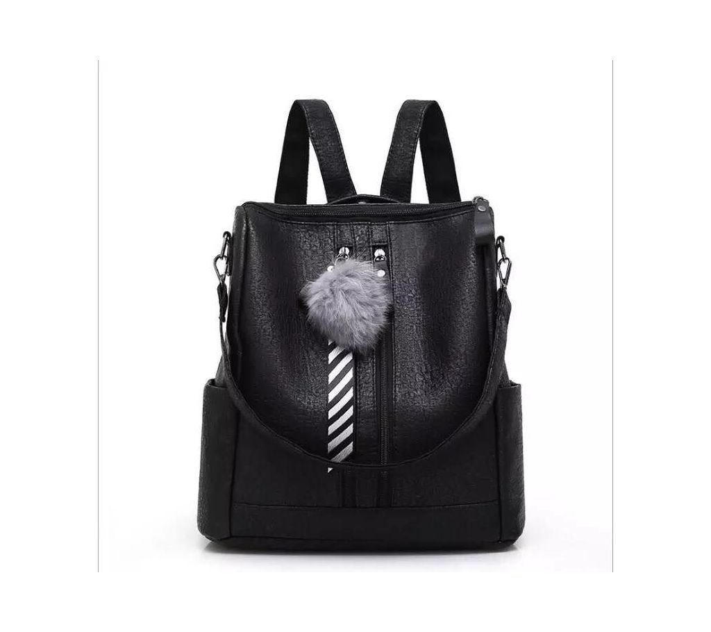 Backpack and Handbag - Black
