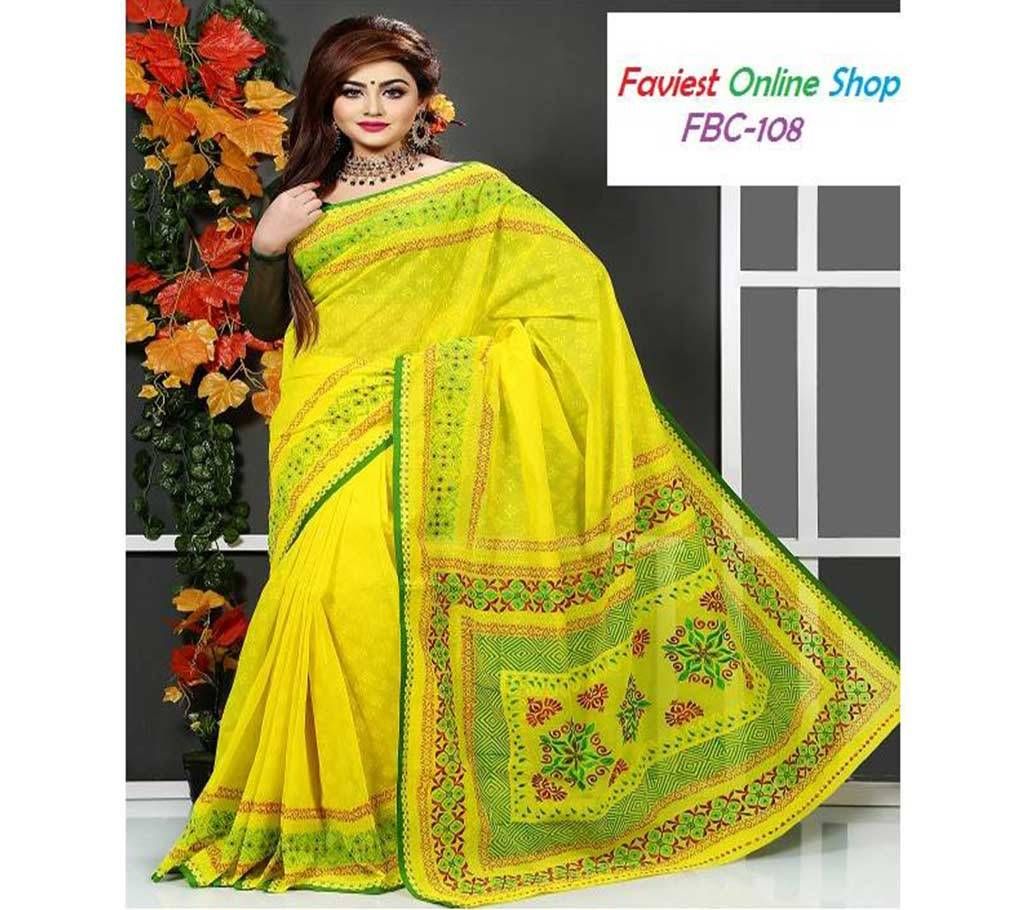 Basunti andy silk, Boishakhi saree