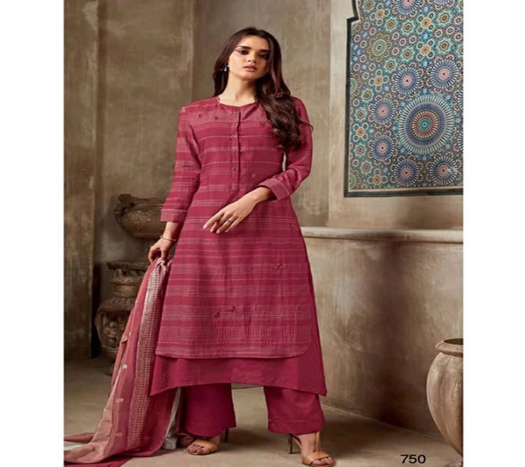 Sarg Shiny Gems - 750 Unstitched Georgette silk Suit