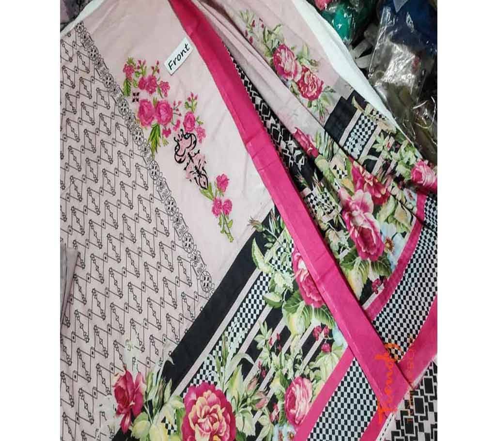 Digital Printed Cotton Lawn Three Piece 